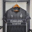 Camisa Milan x Pleasures black 23/24 - Puma Torcedor Masculina - Lançamento